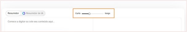 Ferramenta de resumos de texto - personalizacao