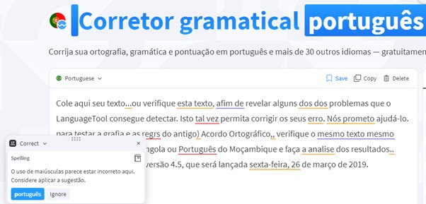 Corretor Gramatical